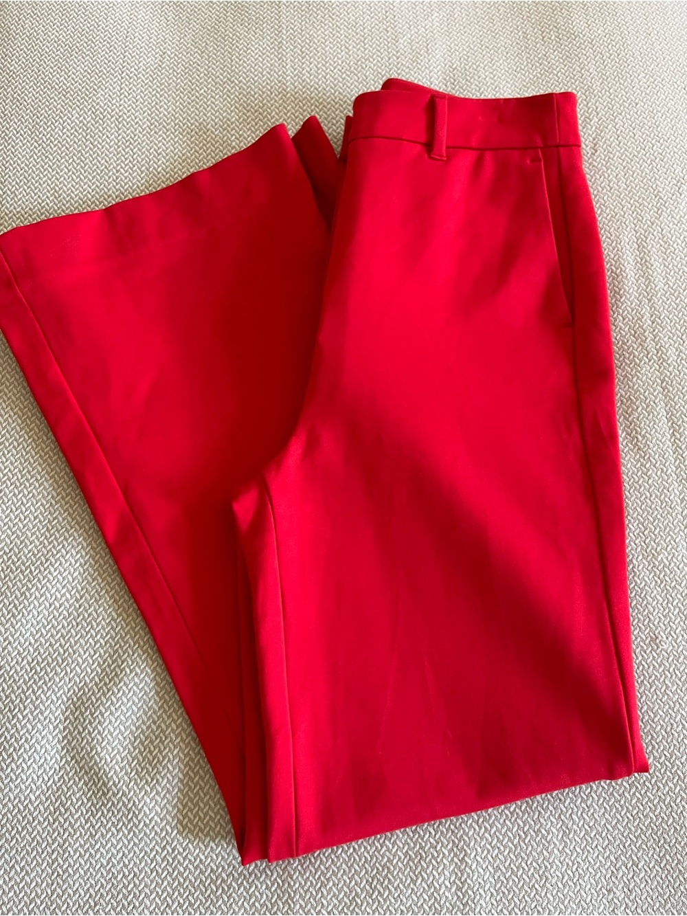 Boden Women's Red Wide Leg Crop Pants Size 2R